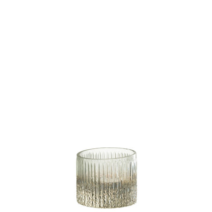 J-Line - Kaarshouder - Glas - Zilver - 8.5cm