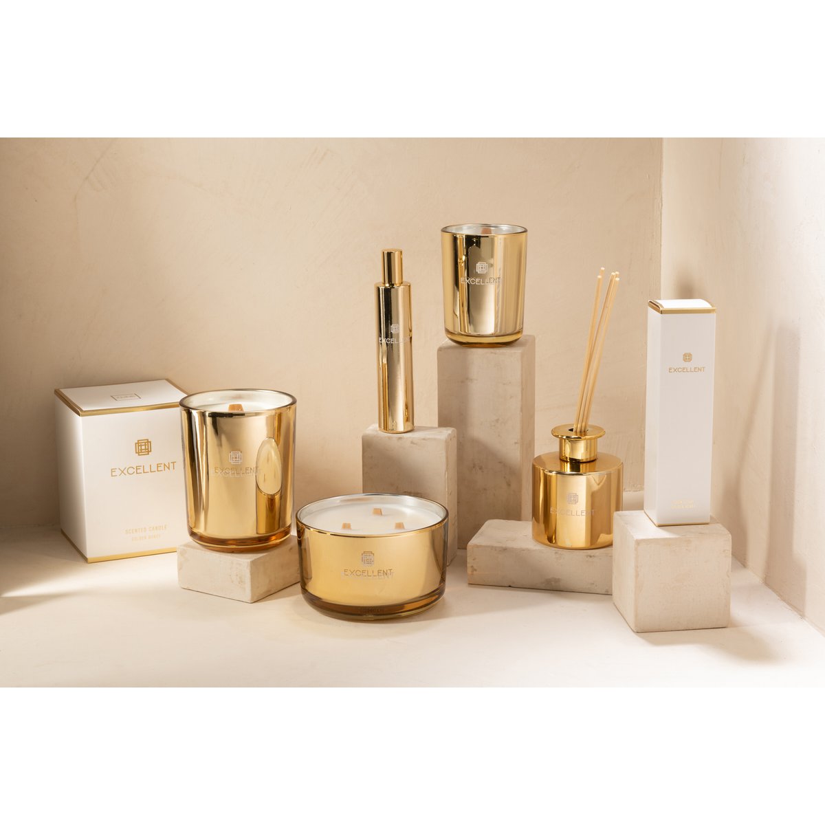 J-Line - Interieur Parfum - Excellent - Goud - Golden Honey