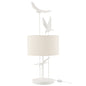 J-Line tafellamp Vogels - Polyresin - Wit/Beige