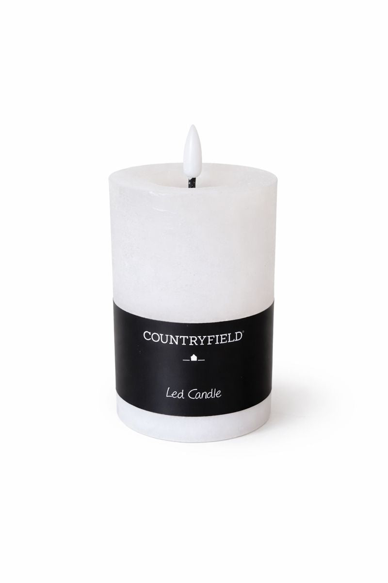 Countryfield led kaars - wit 12.5cm