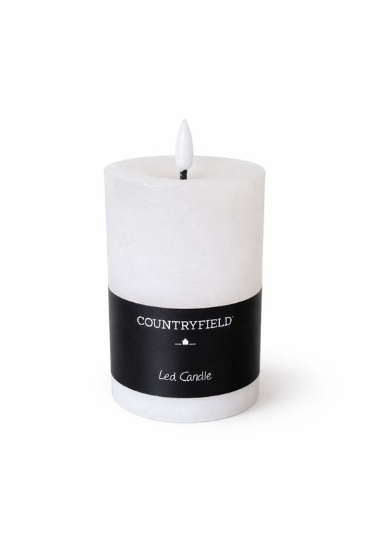 Countryfield led kaars - wit 12.5cm