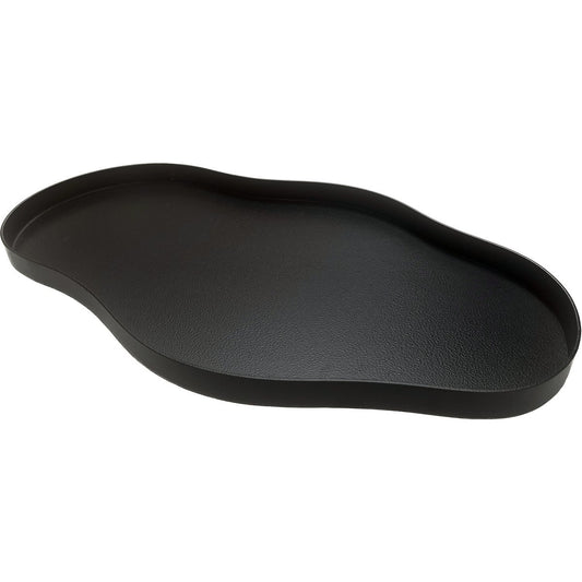 Zwart metalen dienblad van Vase The World – mat afgewerkt stylingplateau in 44 of 66 cm, ideaal voor decoratieve accessoires in een modern interieur.