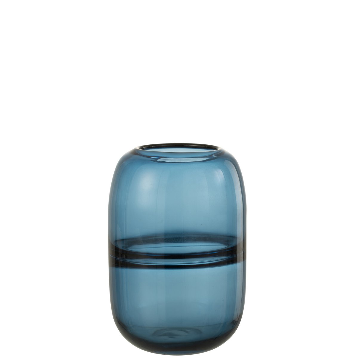 J-Line - Vaas - Glas - Blauw - 20cm