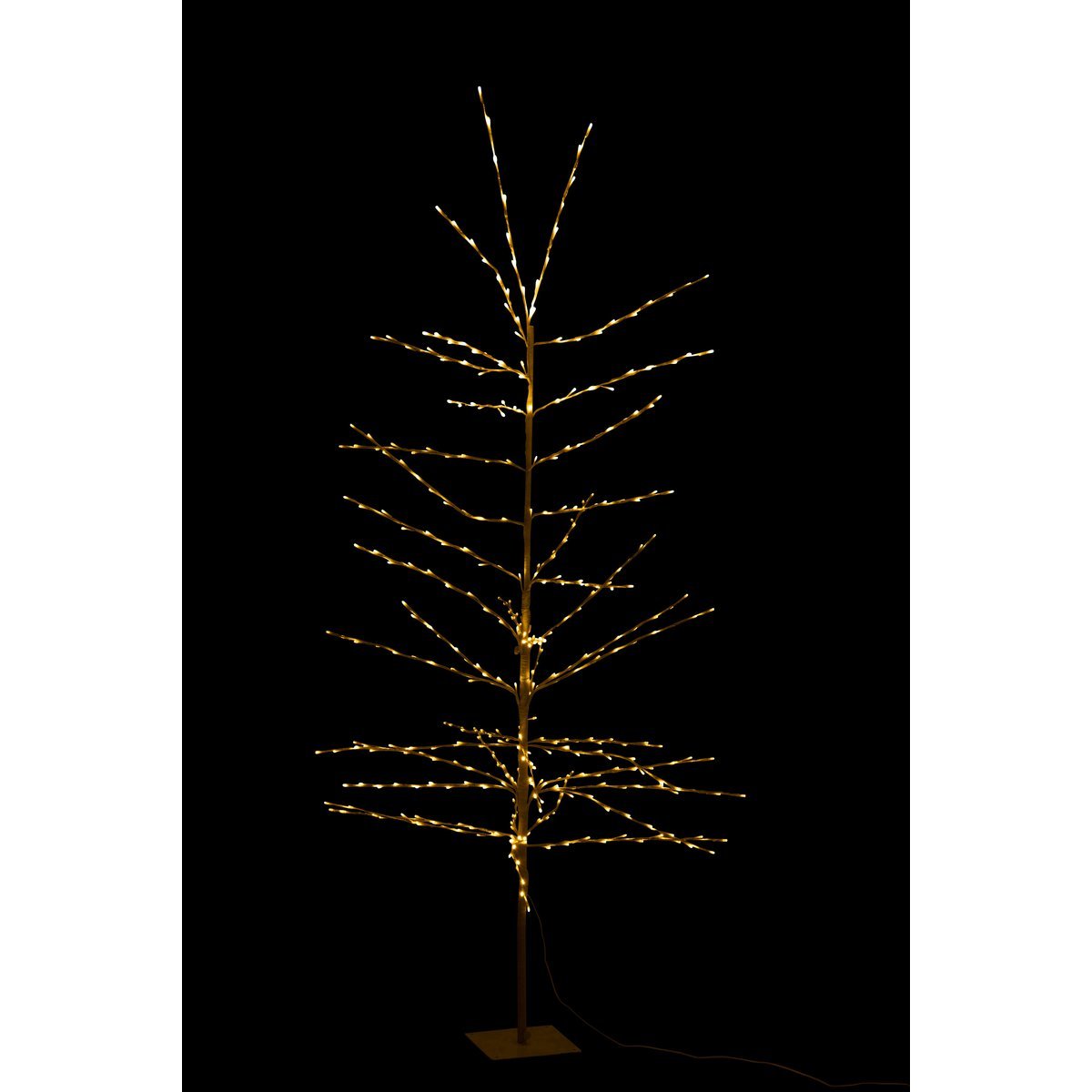 J-Line Decoratieboom - Wit Metaal - 90 cm met LED Lichtjes