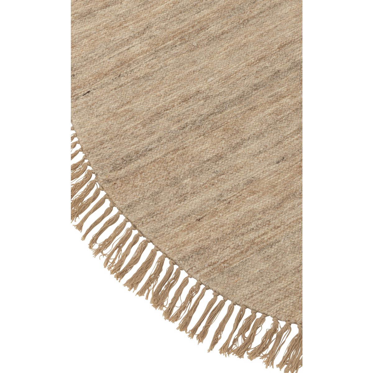 J-Line - Vloerkleed - Tweekleurig - Wol - Beige