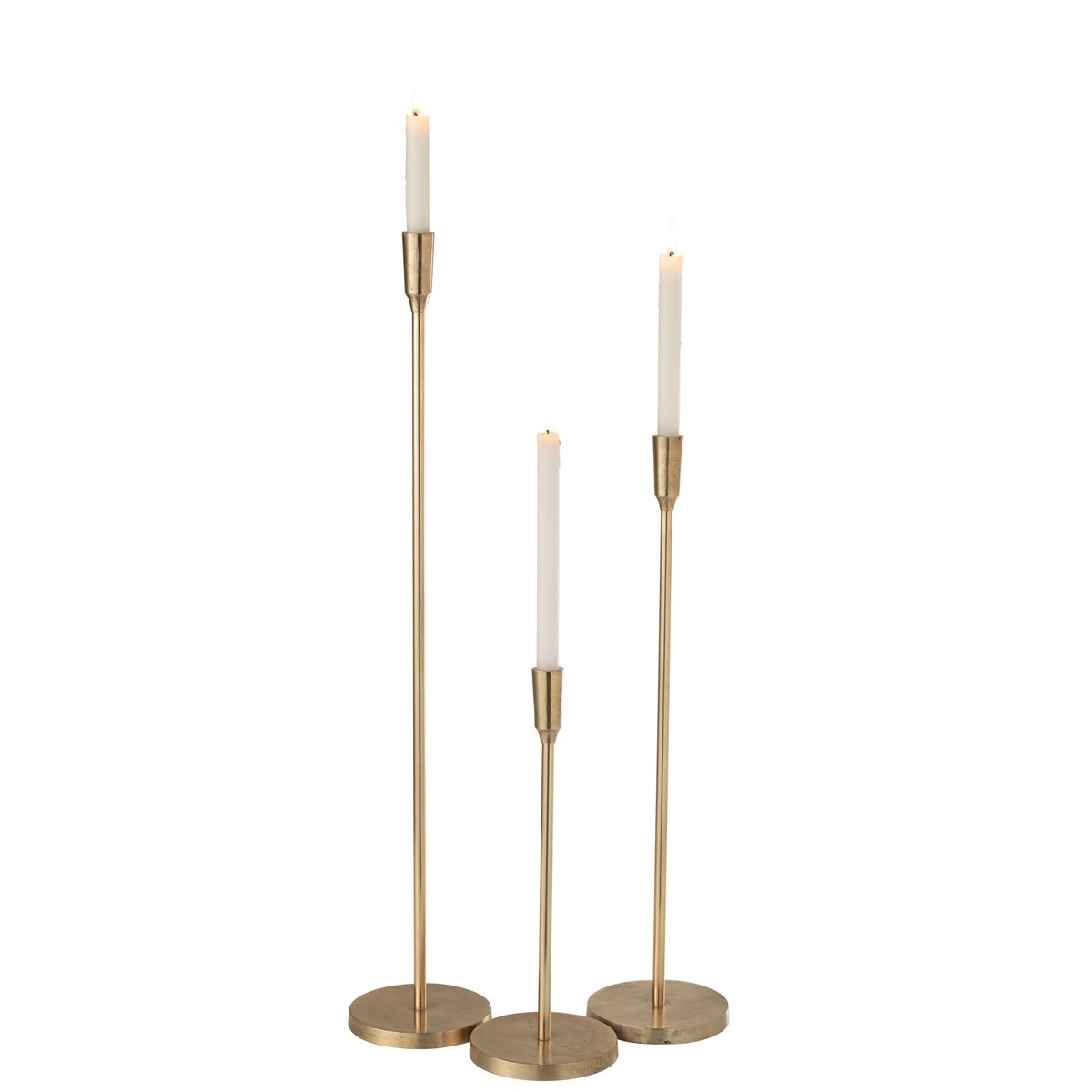 J-Line Kandelaar in goud, 79,5 cm hoog, luxe kaarsenhouder voor een statement in elk interieur.