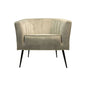 HSM Collection - Fauteuil Chester - 72x71x80 - Wit/Zwart - Adore 01