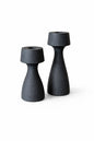 Branded by - Kandelaar set van 2 - Zwart - Aluminium - 12/16cm