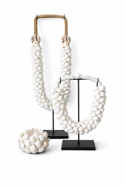 Ornament Indonesische Schelpenketting - Wit - Pole to Pole