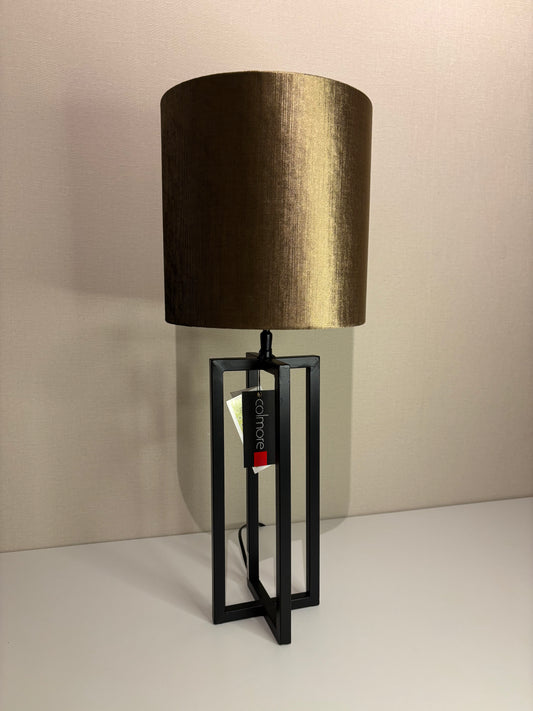 Colmore - Lampenkap Rond - Ø25 x 25 cm - Brons/Goud - Velvet