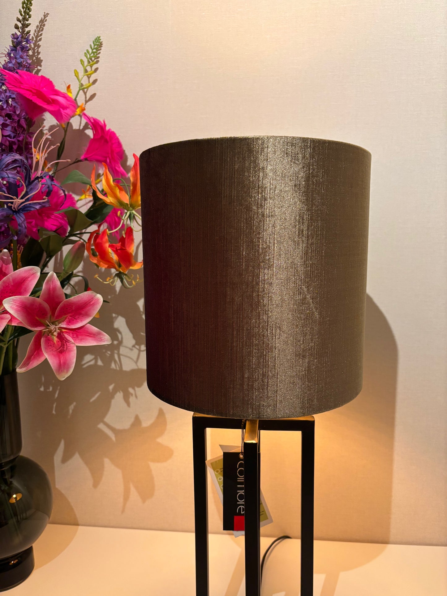 Colmore - Lampenkap Rond - Ø25 x 25 cm - Brons/Goud - Velvet