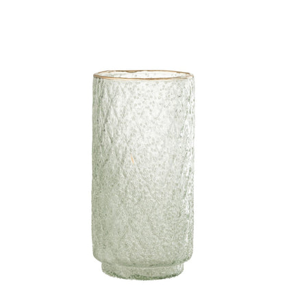 J-Line - Windlicht - Glas - Goud/Transparant - 25cm