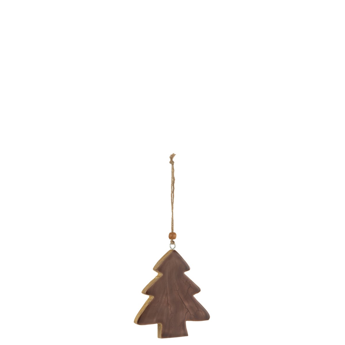 J-Line - Kerstboomhanger - Hout - Bruin - Klein