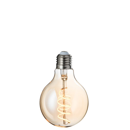 J-Line - Led- lamp - G80 - Amber Spiral - E27