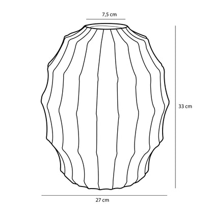 Mica Decorations - Pippa Vaas - H33 x Ø27 cm - Keramiek - Groen