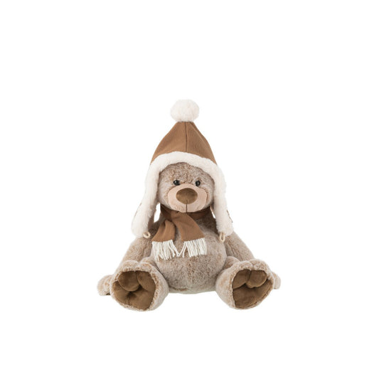 J-line - Knuffelbeer - Bruin - 38cm